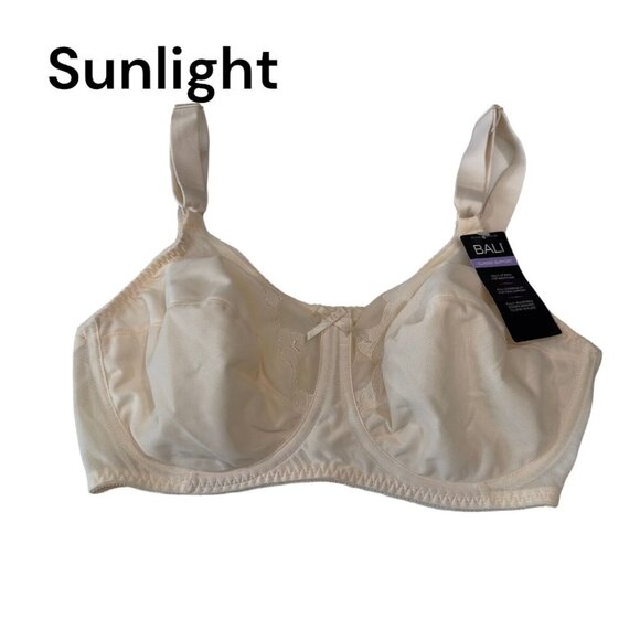 Bali Classic Support Underwire Bra Style 0180 Size 36DDD Ivory No Padding NEW - Picture 2 of 12